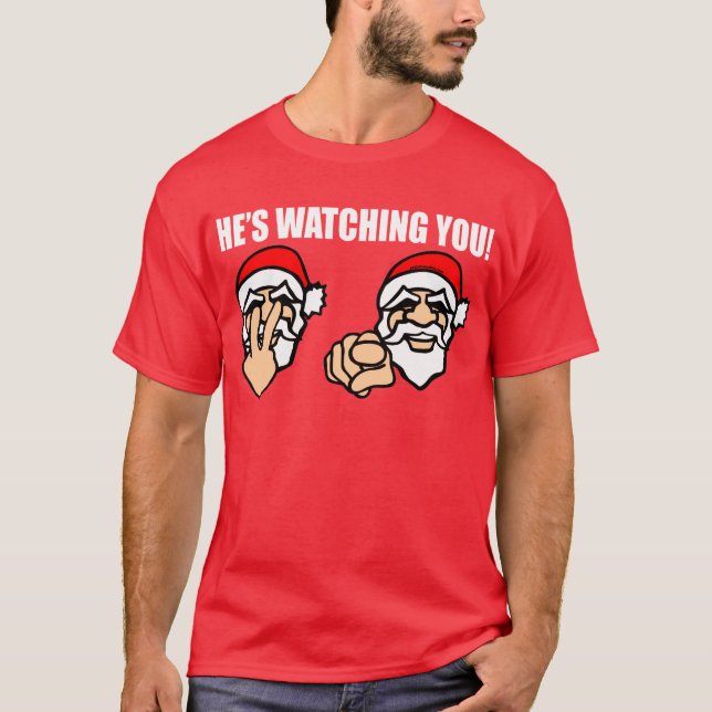 ER PASST SIE auf! T-Shirt (Vorderseite)