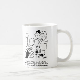 Er pflegte "süße Nichtigkeiten" zu flüstern Kaffeetasse