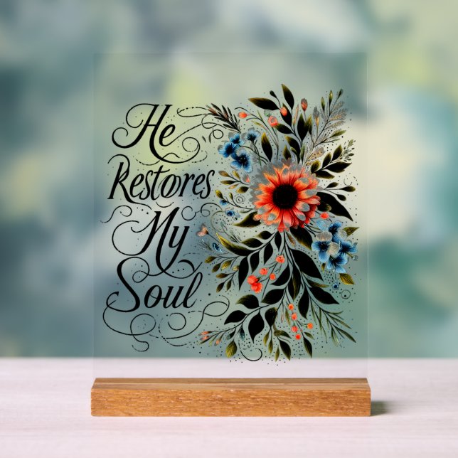 Er restauriert mein Soul Acrylschild (Neutral)
