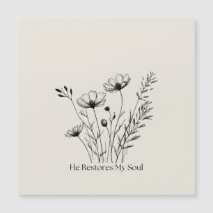 Er restauriert mein Soul Minimalistisch Design Mag Magnetkarte