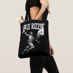Er rizzin lustigen Jesus Basketball Ostertag Tasche