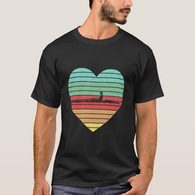 Er Rudert Rennruderboot T-Shirt (Vorderseite)