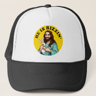 Er ruiniert den lustigen Jesus Christlich Ostertag Truckerkappe