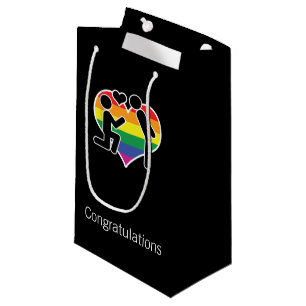 Er sagte ja Glückwunsch Gay Wedding Kleine Geschenktüte