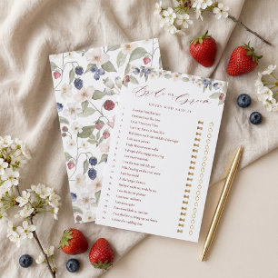 Er sagte, sie sagte Berry Sweet Brautparty-Spiel