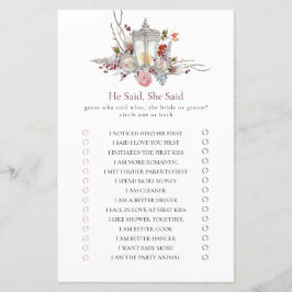 Er sagte: "Sie sagte Blumenspielzeug-Rose