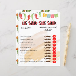 Er sagte, sie sagte | Brautparty Game