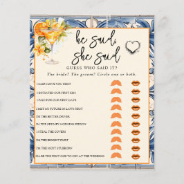 Er sagte, sie sagte | Brautparty Game