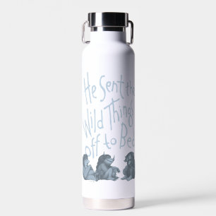 Er schickte die wilden Kerle ins Bett - Blau Trinkflasche