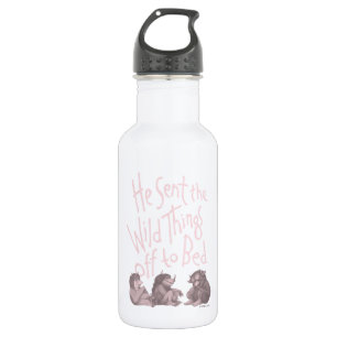 Er schickte die wilden Kerle ins Bett - Pink Edelstahlflasche