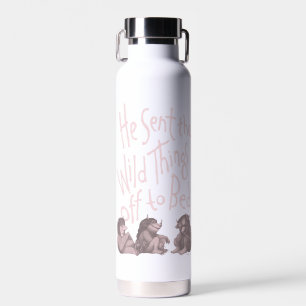 Er schickte die wilden Kerle ins Bett - Rosa Trinkflasche