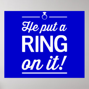 Er setzte einen Ring auf ihn! Poster
