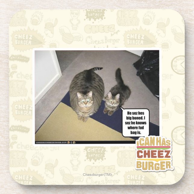 Er sez hes großes entbeint getränkeuntersetzer (Vorderseite)