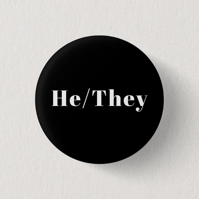 Er, sie bevorzugten Pronouns Lgbtq Lgbt Pride Button (Vorderseite)