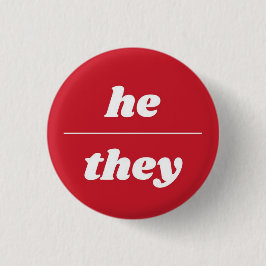 Er/sie Pronoun-Button, Taste 1¼ Zoll Button