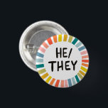 ER/SIE Pronouns Rainbow Soft Circle Rings Button<br><div class="desc">Dekorieren Sie Ihr Outfit mit diesem coolen Kunstknopf. Sie können ihn anpassen und auch Text hinzufügen. Karo in meinem Shop für viel mehr Farben und Muster! Lass mir Bescheid,  wenn du auch etwas Gewohntes willst.</div>