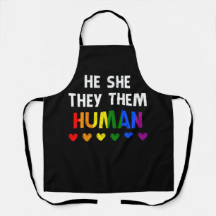 Er sie sie menschliche LGBTQ Gay Lesbian Transgend Schürze