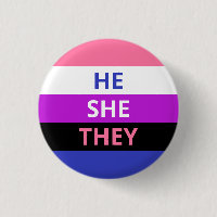 Er/sie/sie Pronouns Genderfluid-Flag-Abzeichen