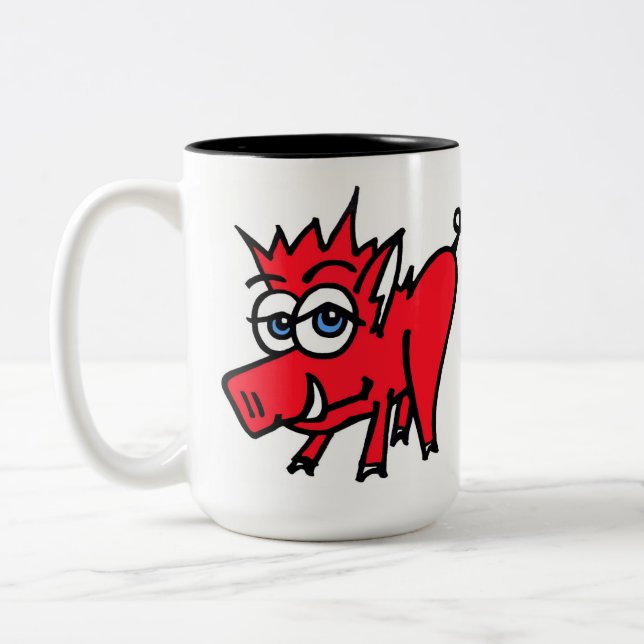 er smirk Tasse - Farbe (Links)