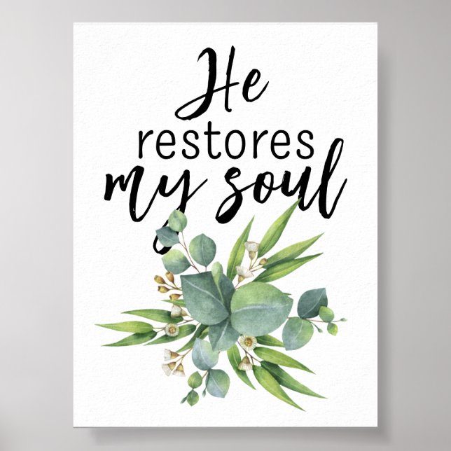 Er stellt mein Soul wieder her Poster (Vorne)