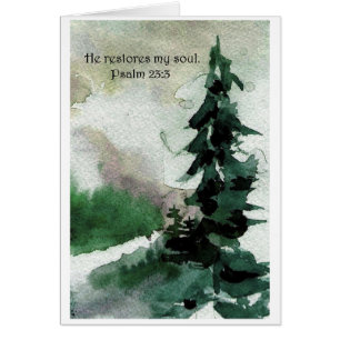 Er stellt mein Soul wieder her.    Psalm-23:3