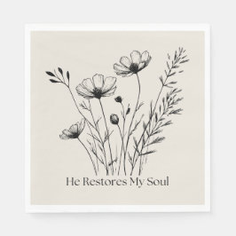 Er stellt mein Soul wieder Minimalistisch her Serviette