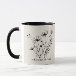 Er stellt mein Soul wieder Minimalistisch her Tasse
