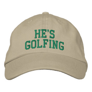 Er stickt Golf Bestickte Mütze Baseballkappe