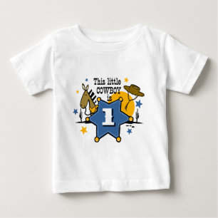 Ęr T-shirt d'anniversaire de petit cowboy