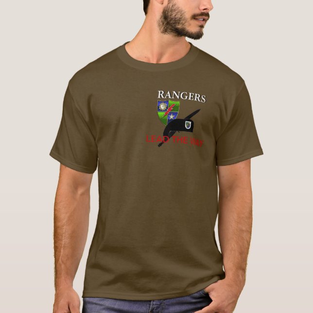 ęr T-SHIRT de RÉGIMENT DE RANGERS de BATAILLON (Devant)