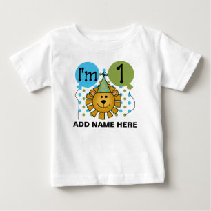 Ęr T-shirt personnalisé d'anniversaire de lion
