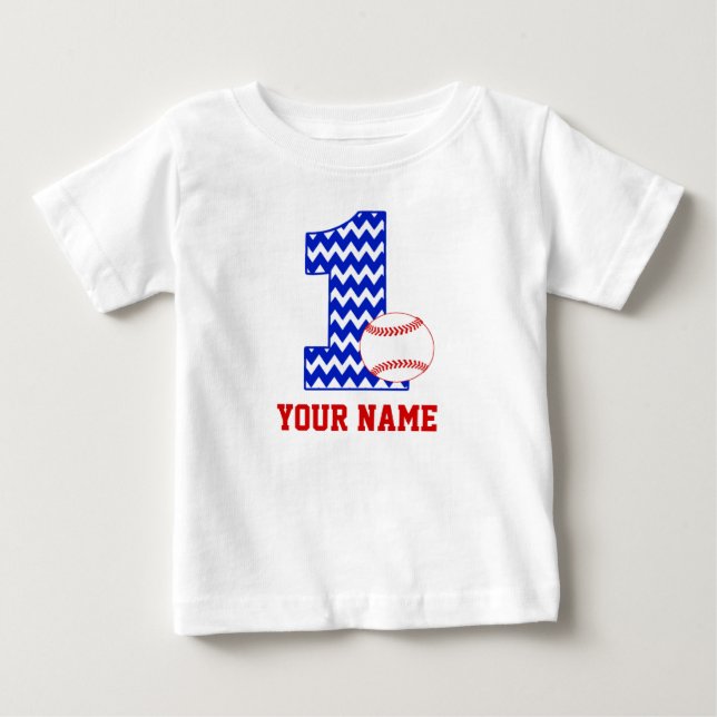 ęr T-shirt personnalisé par base-ball (Devant)