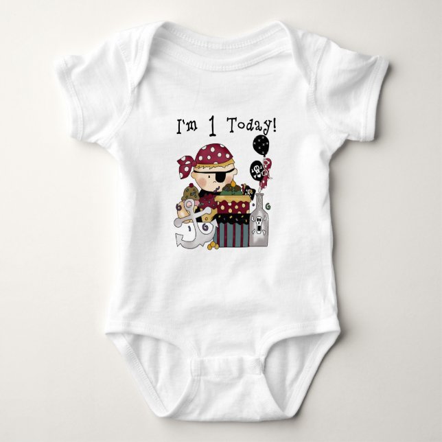 ęr T-shirts et cadeaux de pirate d'anniversaire (Devant)