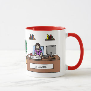 ęr Tasse de professeur de catégorie - nom fait s