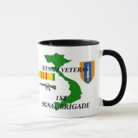 ęr Tasses de café de vétéran du Vietnam de brigade