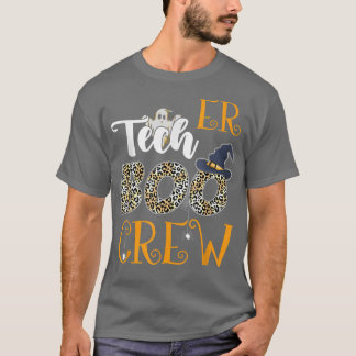 ER Tech Boo Crew Spooky Halloween Boo Ghost Costum T-Shirt
