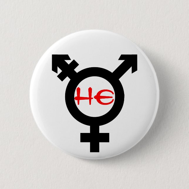 Er Transgender Button (Vorderseite)