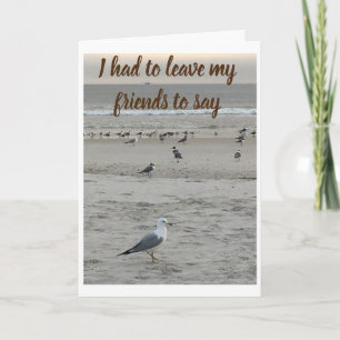 ER VERLIESS SEINEN FREUNDEN ZU SAGEN **GLÜCKLICHER KARTE