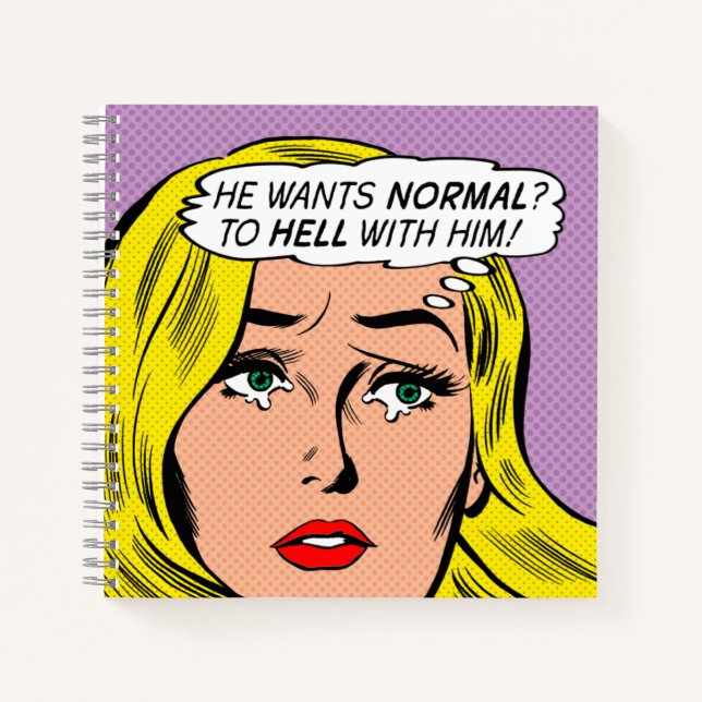 "Er Will normal?" Spiral Journal/Notebook Notizbuch (Vorderseite)