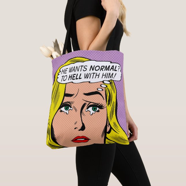 "Er will Normalität?" Tragetasche Tasche (Von Nahem)