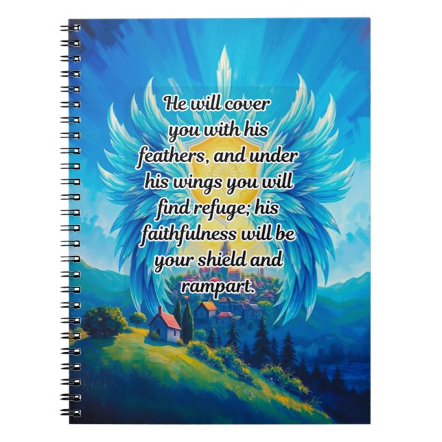 Er wird dich mit seinem Feathers Journal abdecken Notizblock (Vorderseite)
