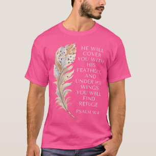 Er wird dich mit seinen Federn Jesus Bible ch. T-Shirt
