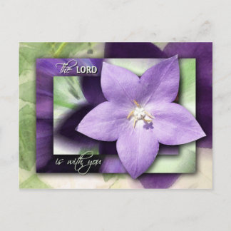 Er wird dich mit seiner Liebe beruhigen Postkarte