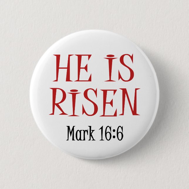 Er wird gestiegen (Kennzeichen 16: 6) Button (Vorderseite)