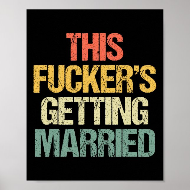 Er wird verheiratet - Bachelor Party Funny G Poster (Vorne)