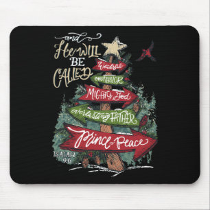 Er wird Wunderbarer Ratgeber Mächtiger Gott heißen Mousepad