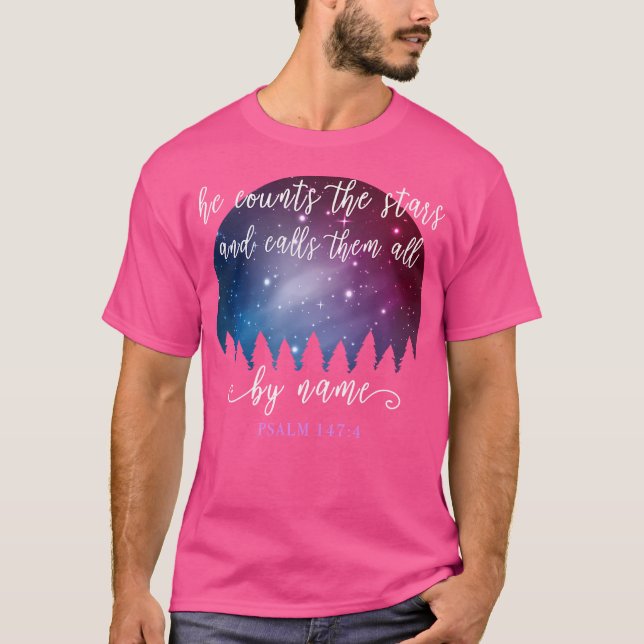 Er zählt die Sterne und nennt sie alle nach PSA T-Shirt (Vorderseite)