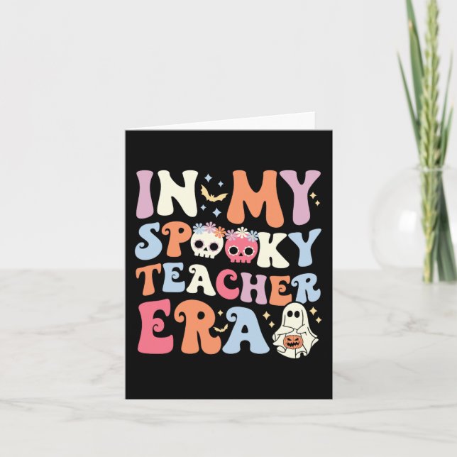 Era Halloween, Groovy Witchy T Karte (Vorderseite)
