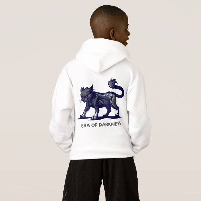 Era of Darkness Hoodie - Fierce Cat Dark Fantasy D (Schwarz voll)