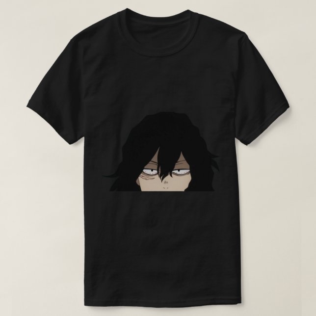 Eraser Head Peeker (MHA) Sticker T-Shirt (Design vorne)